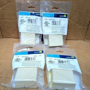 LOT OF 4 LEVITON RJ31X TYPE 625A2 SURFACE MT JACK CAT 40278-SB1